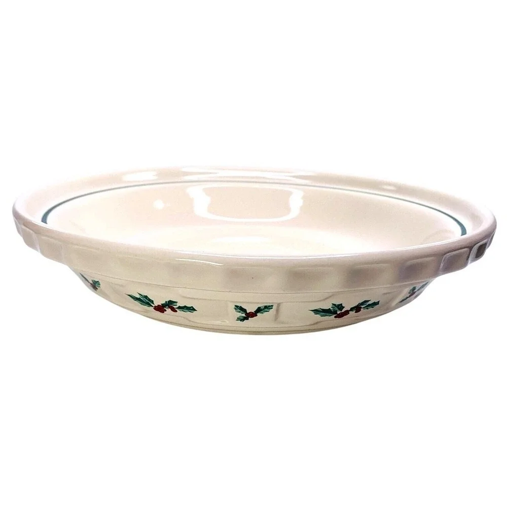 Longaberger Pottery TRADITIONAL HOLLY 10